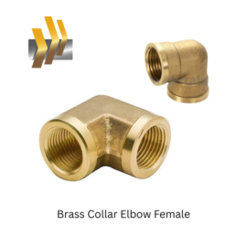 Brass Collar Elbow Female