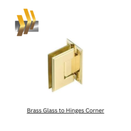Brass Glass to Hinges Corner