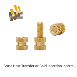 Brass Heat Transfer or Cold Insertion Inserts