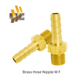 Brass Hose Nipple M F