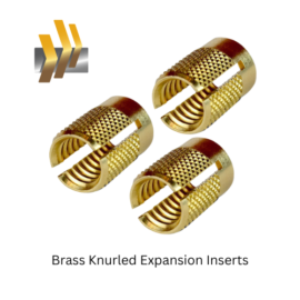 Brass Knurled Expansion Inserts