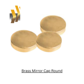 Brass Mirror Cap Round