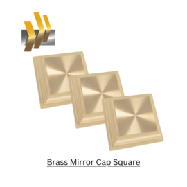 Brass Mirror Cap Square