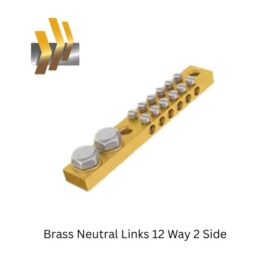 Brass Neutral Links 12 Way 2 Side
