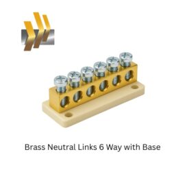 Brass Neutral Links 6 Way with Base