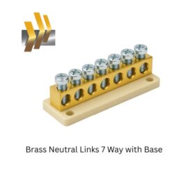 Brass Neutral Links 7 Way with Base