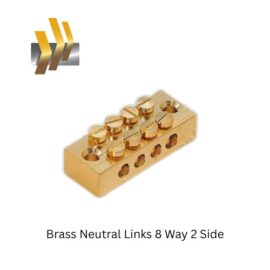 Brass Neutral Links 8 Way 2 Side